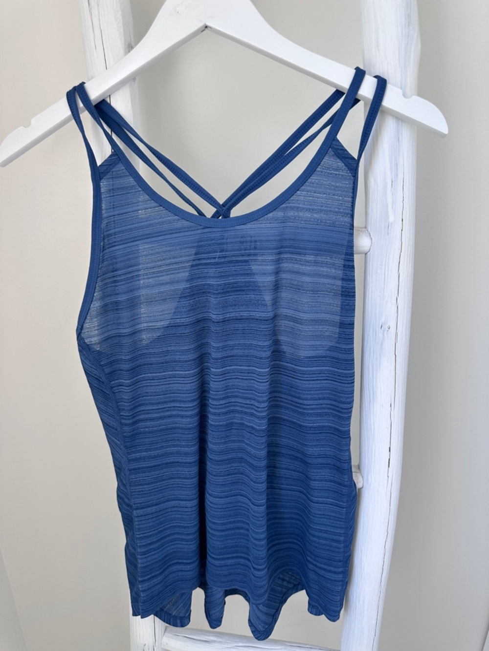 Champion Women’s Duodry Blue Crisscross Strappy Tank Top